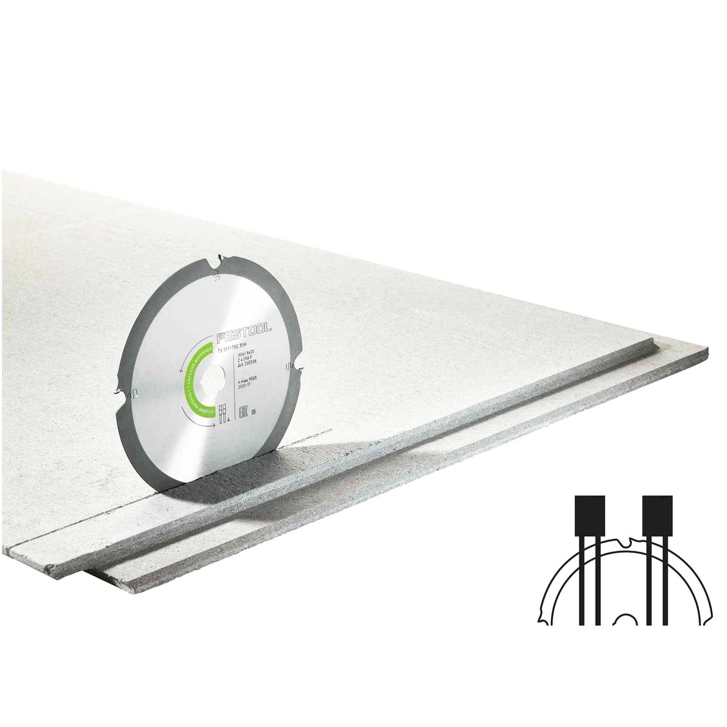 Lama diamantata Festool Abrasive Materials DIA 160x1,8x20 F4