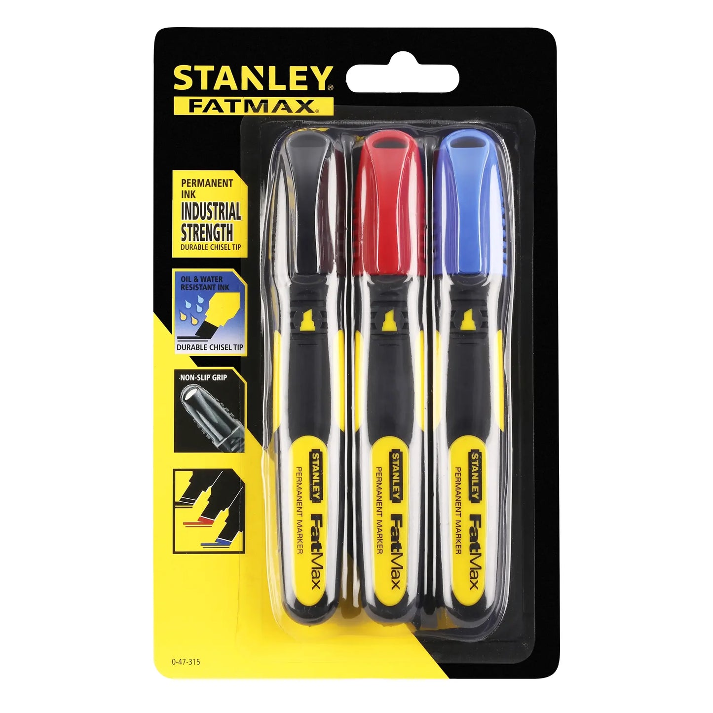 Pennarello Indelebile Stanley FatMax Colour 3pz