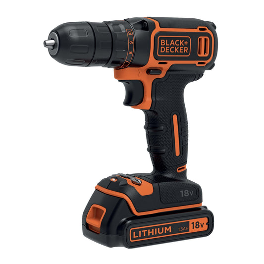 Trapano Avvitatore Black+Decker BDCDC18K-QW 18V 1.5Ah