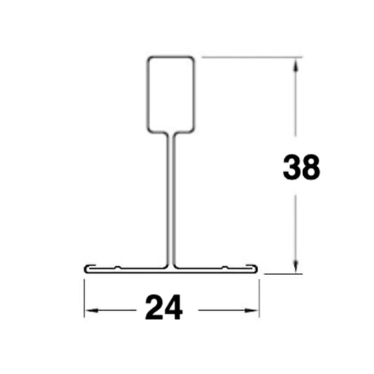 Portante Cipriani T24 Bianco 3,7 MT