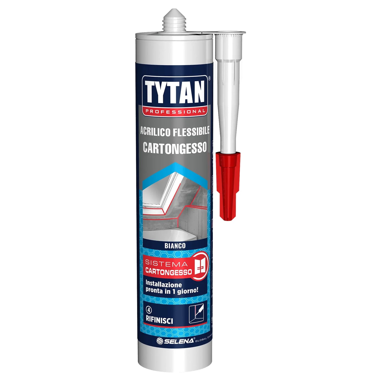 Silicone Acrilico Tytan Flessibile Cartongesso 300 ml